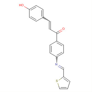 77374-00-6  2-Propen-1-one,3-(4-hydroxyphenyl)-1-[4-[(2-thienylmethylene)amino]phenyl]-
