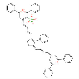 77375-01-0  Pyrylium,4-[4-[3-[4-(2,6-diphenyl-4H-pyran-4-ylidene)-2-butenylidene]-2-phenyl-1-cyclopenten-1-yl]-1,3-butadienyl]-2,6-diphenyl-, perchlorate