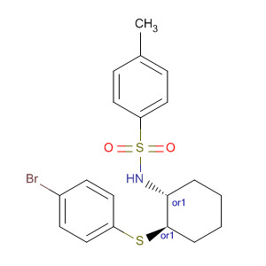 773887-06-2  Benzenesulfonamide,N-[(1R,2R)-2-[(4-bromophenyl)thio]cyclohexyl]-4-methyl-, rel-