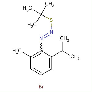 773887-08-4  Benzene,5-bromo-2-[[(1,1-dimethylethyl)thio]azo]-1-methyl-3-(1-methylethyl)-