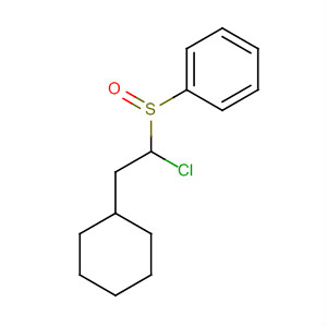 773895-56-0  Benzene, [(1-chloro-2-cyclohexylethyl)sulfinyl]-