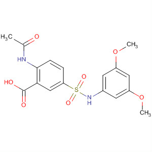 774217-15-1  Benzoic acid, 2-(acetylamino)-5-[[(3,5-dimethoxyphenyl)amino]sulfonyl]-