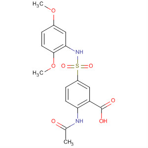 774217-16-2  Benzoic acid, 2-(acetylamino)-5-[[(2,5-dimethoxyphenyl)amino]sulfonyl]-