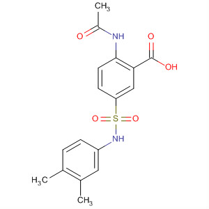 774217-21-9  Benzoic acid, 2-(acetylamino)-5-[[(3,4-dimethylphenyl)amino]sulfonyl]-
