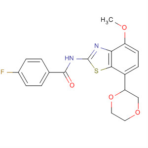 774223-58-4  Benzamide,N-[7-(1,4-dioxan-2-yl)-4-methoxy-2-benzothiazolyl]-4-fluoro-