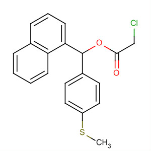 774235-20-0  Acetic acid, chloro-, [4-(methylthio)phenyl]-1-naphthalenylmethyl ester