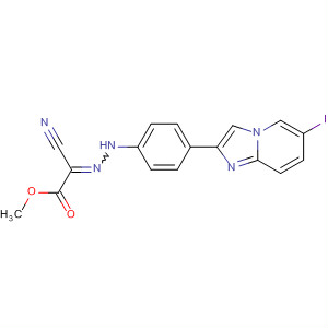 774238-33-4  Acetic acid,cyano[[4-(6-iodoimidazo[1,2-a]pyridin-2-yl)phenyl]hydrazono]-, methylester