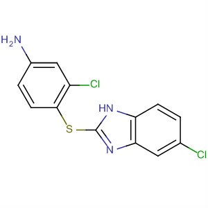 77436-92-1  Benzenamine, 3-chloro-4-[(5-chloro-1H-benzimidazol-2-yl)thio]-