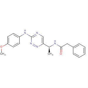 774462-38-3  Benzeneacetamide,N-[(1S)-1-[3-[(4-methoxyphenyl)amino]-1,2,4-triazin-6-yl]ethyl]-