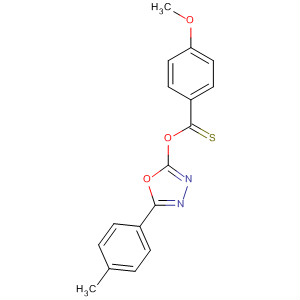 774593-53-2  Benzenecarbothioic acid, 4-methoxy-,S-[5-(4-methylphenyl)-1,3,4-oxadiazol-2-yl] ester