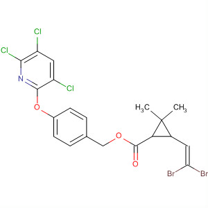 774594-22-8  Cyclopropanecarboxylic acid, 3-(2,2-dibromoethenyl)-2,2-dimethyl-,[4-[(3,5,6-trichloro-2-pyridinyl)oxy]phenyl]methyl ester