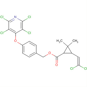 774594-32-0  Cyclopropanecarboxylic acid, 3-(2,2-dichloroethenyl)-2,2-dimethyl-,[4-[(2,3,5,6-tetrachloro-4-pyridinyl)oxy]phenyl]methyl ester