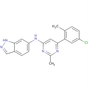 774606-40-5  1H-Indazol-6-amine,N-[6-(5-chloro-2-methylphenyl)-2-methyl-4-pyrimidinyl]-