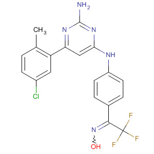 774606-92-7  Ethanone,1-[4-[[2-amino-6-(5-chloro-2-methylphenyl)-4-pyrimidinyl]amino]phenyl]-2,2,2-trifluoro-, oxime