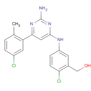 774607-01-1  Benzenemethanol,5-[[2-amino-6-(5-chloro-2-methylphenyl)-4-pyrimidinyl]amino]-2-chloro-