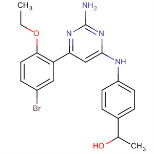 774607-20-4  Benzenemethanol,4-[[2-amino-6-(5-bromo-2-ethoxyphenyl)-4-pyrimidinyl]amino]-a-methyl-