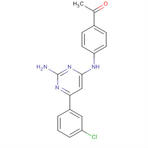 774607-25-9  Ethanone,1-[4-[[2-amino-6-(3-chlorophenyl)-4-pyrimidinyl]amino]phenyl]-