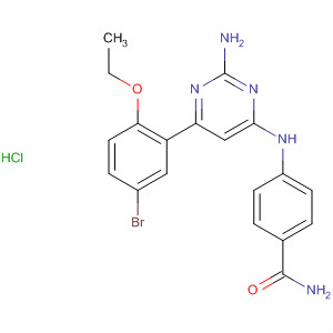 774607-71-5  Benzamide,4-[[2-amino-6-(5-bromo-2-ethoxyphenyl)-4-pyrimidinyl]amino]-,monohydrochloride