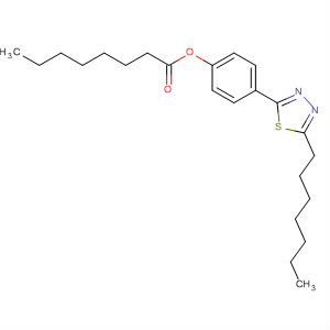 77477-66-8  Octanoic acid, 4-(5-heptyl-1,3,4-thiadiazol-2-yl)phenyl ester