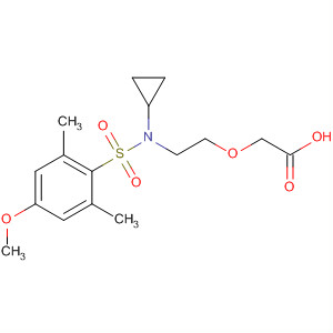 775287-77-9  Acetic acid,[2-[cyclopropyl[(4-methoxy-2,6-dimethylphenyl)sulfonyl]amino]ethoxy]-