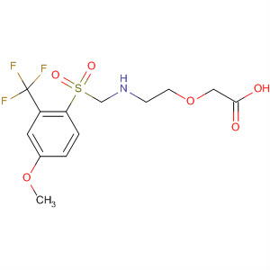 775287-88-2  Acetic acid,[2-[[[4-methoxy-2-(trifluoromethyl)phenyl]sulfonyl]methylamino]ethoxy]-