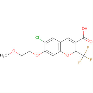 775328-42-2  2H-1-Benzopyran-3-carboxylic acid,6-chloro-7-(2-methoxyethoxy)-2-(trifluoromethyl)-
