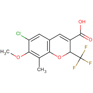 775328-47-7  2H-1-Benzopyran-3-carboxylic acid,6-chloro-7-methoxy-8-methyl-2-(trifluoromethyl)-