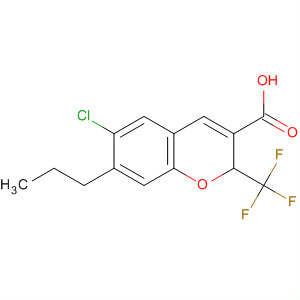 775329-13-0  2H-1-Benzopyran-3-carboxylic acid,6-chloro-7-propyl-2-(trifluoromethyl)-