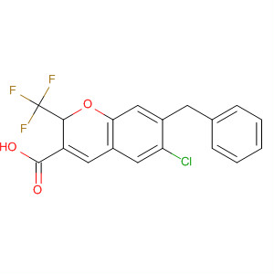 775329-22-1  2H-1-Benzopyran-3-carboxylic acid,6-chloro-7-(phenylmethyl)-2-(trifluoromethyl)-