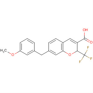 775329-56-1  2H-1-Benzopyran-3-carboxylic acid,7-[(3-methoxyphenyl)methyl]-2-(trifluoromethyl)-