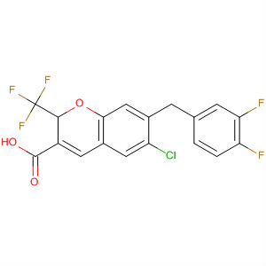 775329-63-0  2H-1-Benzopyran-3-carboxylic acid,6-chloro-7-[(3,4-difluorophenyl)methyl]-2-(trifluoromethyl)-