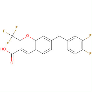 775329-66-3  2H-1-Benzopyran-3-carboxylic acid,7-[(3,4-difluorophenyl)methyl]-2-(trifluoromethyl)-