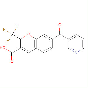 775329-70-9  2H-1-Benzopyran-3-carboxylic acid,7-(3-pyridinylcarbonyl)-2-(trifluoromethyl)-
