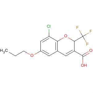 775329-98-1  2H-1-Benzopyran-3-carboxylic acid,8-chloro-6-propoxy-2-(trifluoromethyl)-