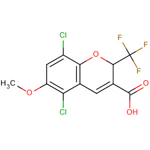 775330-04-6  2H-1-Benzopyran-3-carboxylic acid,5,8-dichloro-6-methoxy-2-(trifluoromethyl)-