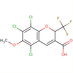 775330-08-0  2H-1-Benzopyran-3-carboxylic acid,5,7,8-trichloro-6-methoxy-2-(trifluoromethyl)-
