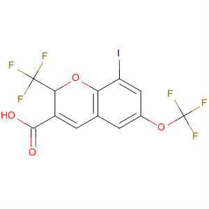 775330-10-4  2H-1-Benzopyran-3-carboxylic acid,8-iodo-6-(trifluoromethoxy)-2-(trifluoromethyl)-