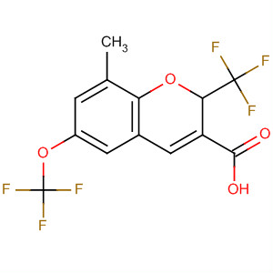 775330-13-7  2H-1-Benzopyran-3-carboxylic acid,8-methyl-6-(trifluoromethoxy)-2-(trifluoromethyl)-