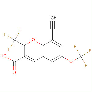775330-21-7  2H-1-Benzopyran-3-carboxylic acid,8-ethynyl-6-(trifluoromethoxy)-2-(trifluoromethyl)-