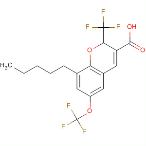 775330-29-5  2H-1-Benzopyran-3-carboxylic acid,8-pentyl-6-(trifluoromethoxy)-2-(trifluoromethyl)-
