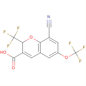 775330-37-5  2H-1-Benzopyran-3-carboxylic acid,8-cyano-6-(trifluoromethoxy)-2-(trifluoromethyl)-