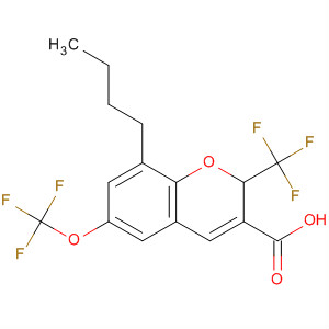 775330-44-4  2H-1-Benzopyran-3-carboxylic acid,8-butyl-6-(trifluoromethoxy)-2-(trifluoromethyl)-