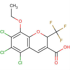 775330-82-0  2H-1-Benzopyran-3-carboxylic acid,5,6,7-trichloro-8-ethoxy-2-(trifluoromethyl)-