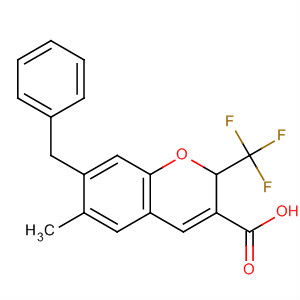 775331-49-2  2H-1-Benzopyran-3-carboxylic acid,6-methyl-7-(phenylmethyl)-2-(trifluoromethyl)-