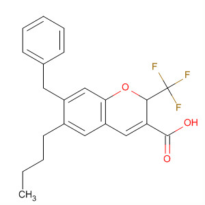 775331-55-0  2H-1-Benzopyran-3-carboxylic acid,6-butyl-7-(phenylmethyl)-2-(trifluoromethyl)-