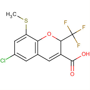 775331-57-2  2H-1-Benzopyran-3-carboxylic acid,6-chloro-8-(methylthio)-2-(trifluoromethyl)-