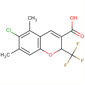 775331-69-6  2H-1-Benzopyran-3-carboxylic acid,6-chloro-5,7-dimethyl-2-(trifluoromethyl)-