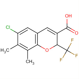 775331-72-1  2H-1-Benzopyran-3-carboxylic acid,6-chloro-7,8-dimethyl-2-(trifluoromethyl)-