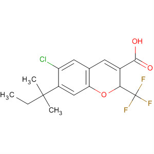 775331-80-1  2H-1-Benzopyran-3-carboxylic acid,6-chloro-7-(1,1-dimethylpropyl)-2-(trifluoromethyl)-