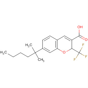 775331-83-4  2H-1-Benzopyran-3-carboxylic acid,7-(1,1-dimethylpentyl)-2-(trifluoromethyl)-
